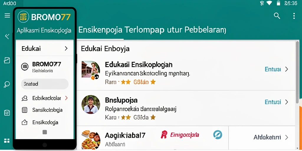 Antarmuka BROMO77 yang informatif dan interaktif.
