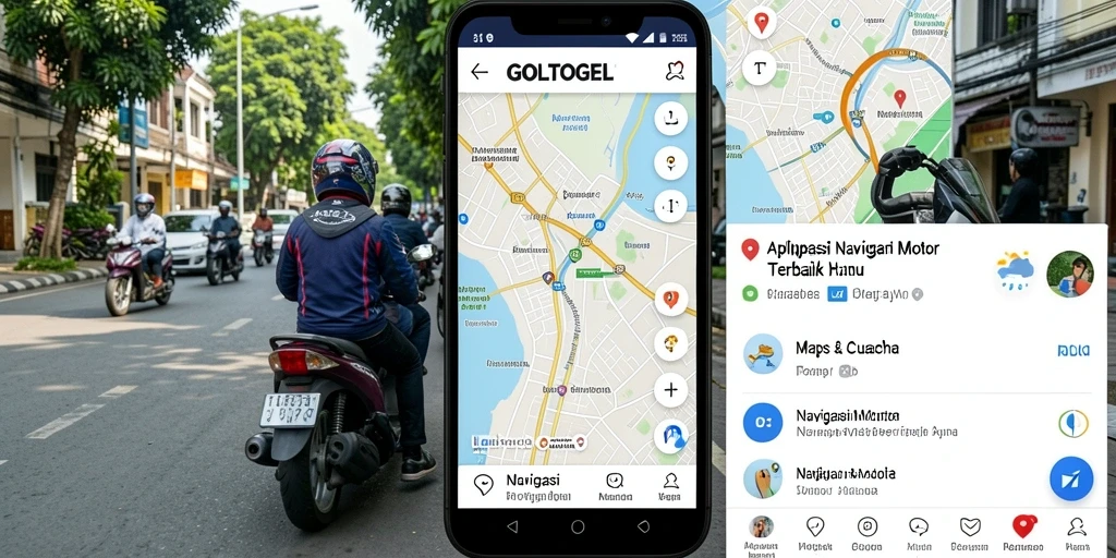 Antarmuka GOLTOGEL yang ramah pengguna untuk navigasi motor.
