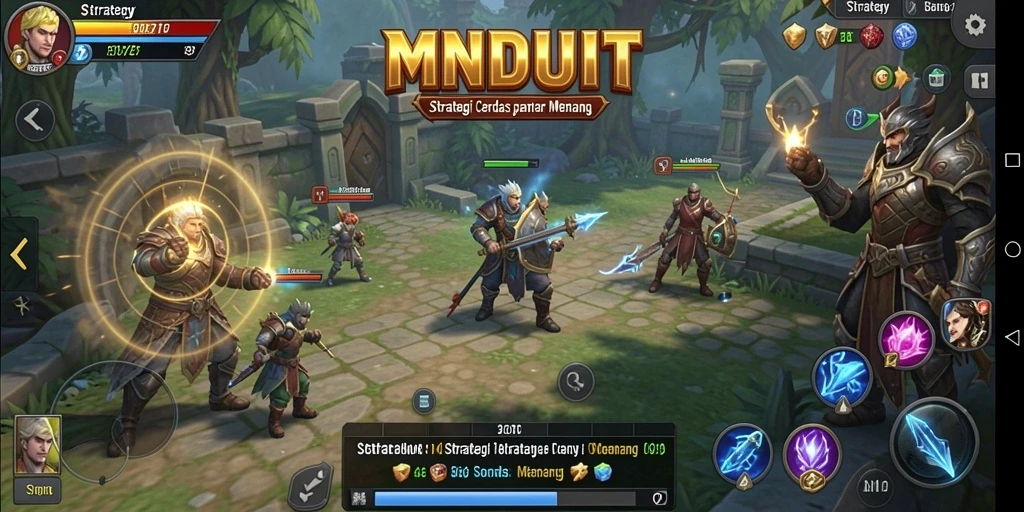 Tampilan antarmuka MNDUIT yang menarik dengan fitur strategi.