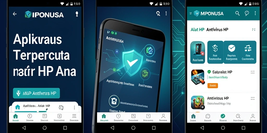 Tampilan antarmuka MPONUSA yang intuitif dan mendukung fungsi Antivirus HP.