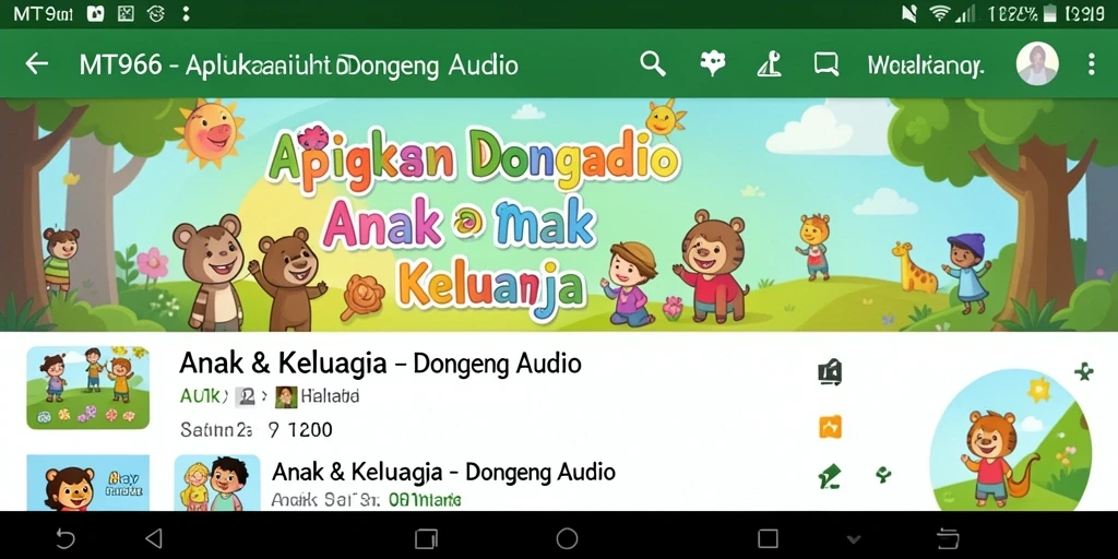 Antarmuka MT966 yang ceria dan menarik untuk anak-anak.