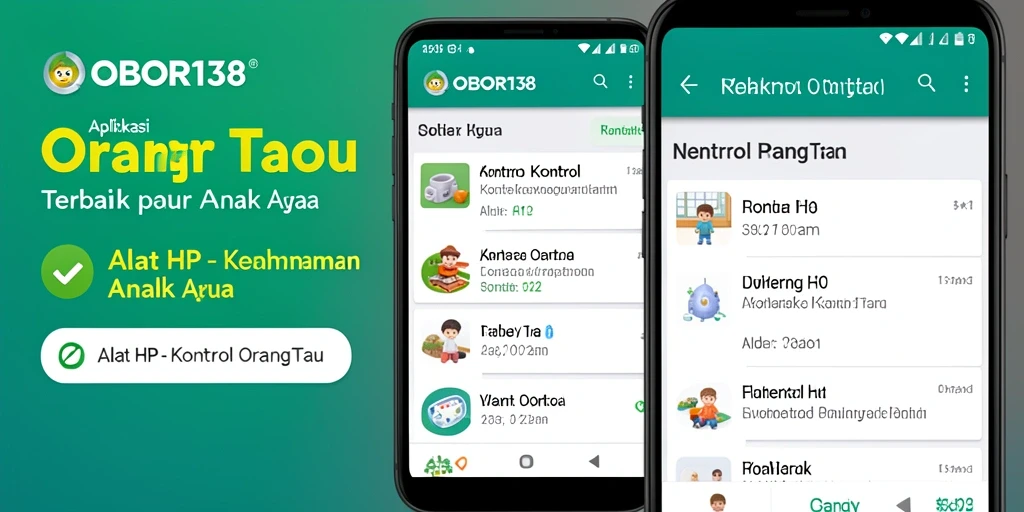 Antarmuka OBOR138 menampilkan fitur kontrol orang tua yang lengkap.