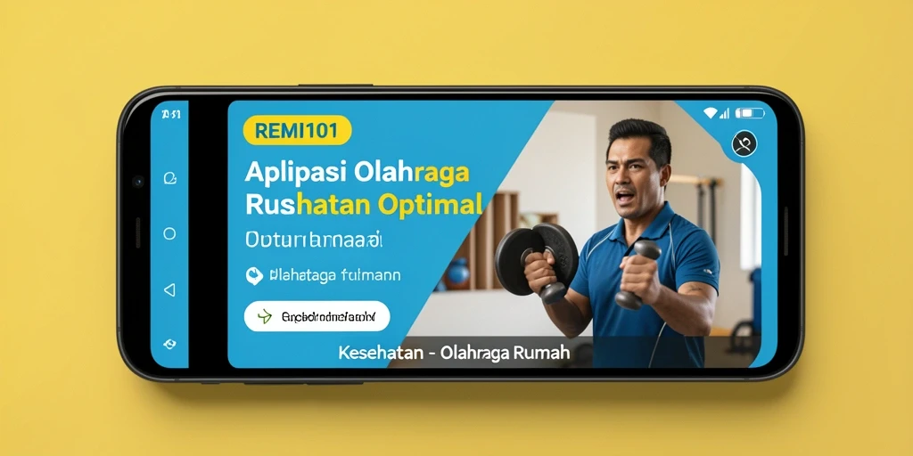 Antarmuka pengguna REMI101 yang ramah untuk olahraga rumah.
